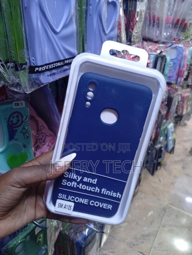 Samsung Galaxy A10s Blue Silicone Back Cover - thumbnail 2