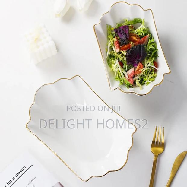 Gold Ceramic Household Soup Bowl_cu - thumbnail 2