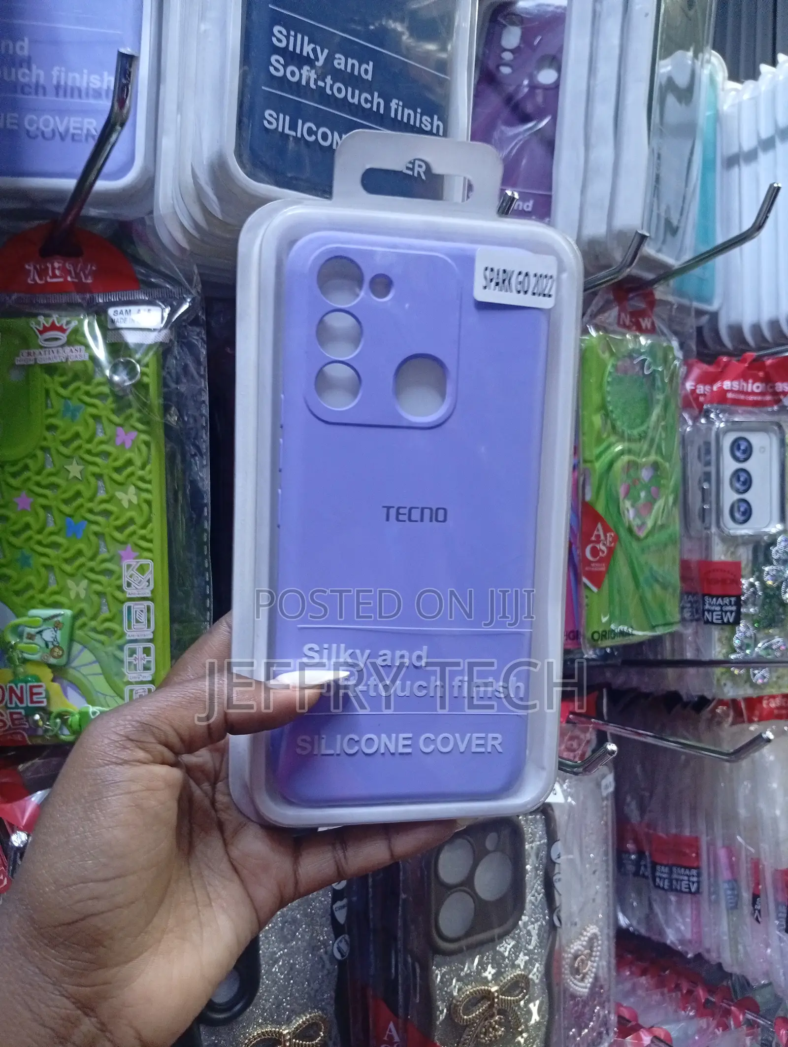Tecno Spark Go 2022 Purple Silicone Phone Cover