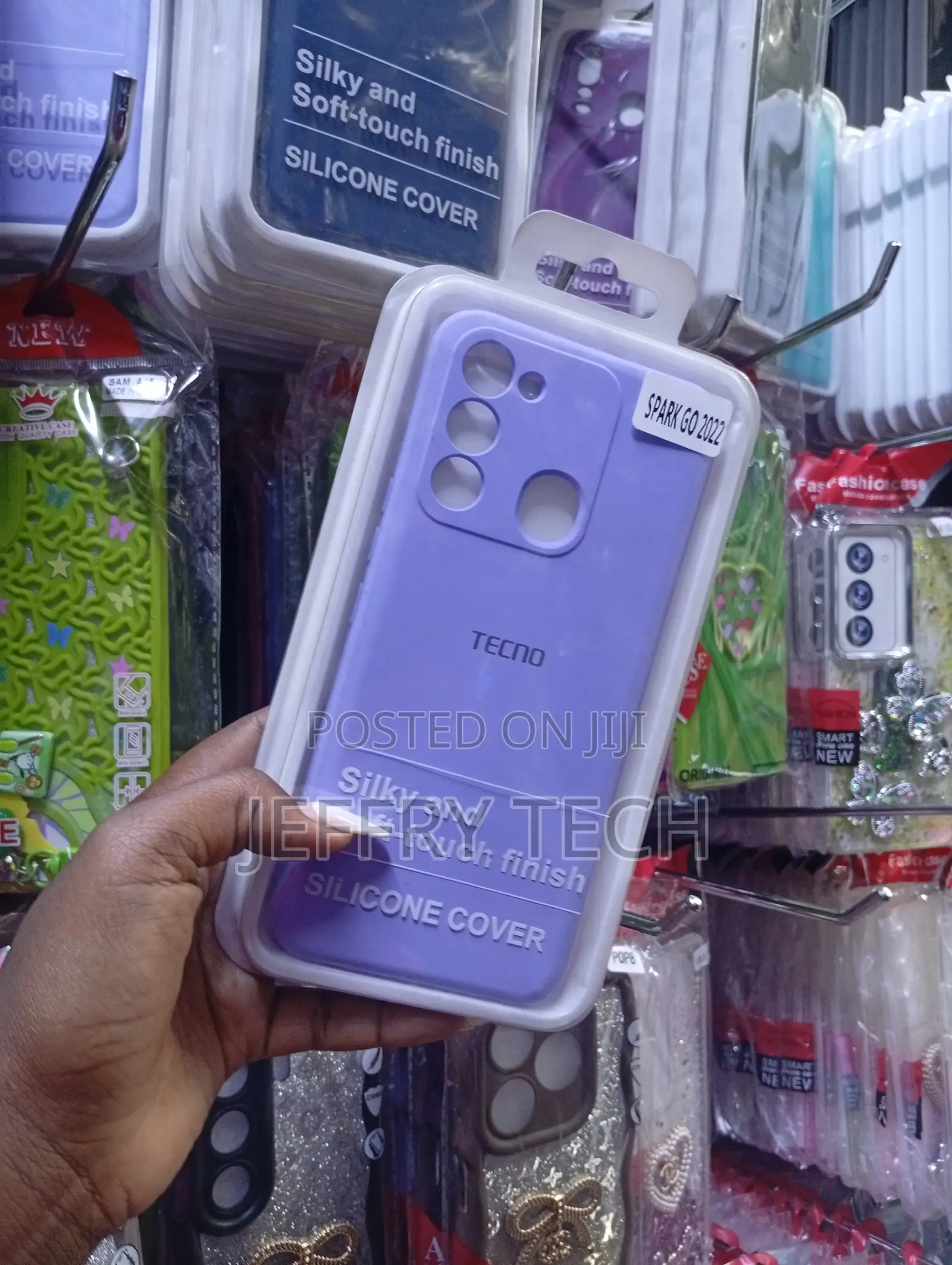 Tecno Spark Go 2022 Purple Silicone Phone Cover