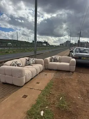 Flora Bubble Beige Sofa Set
