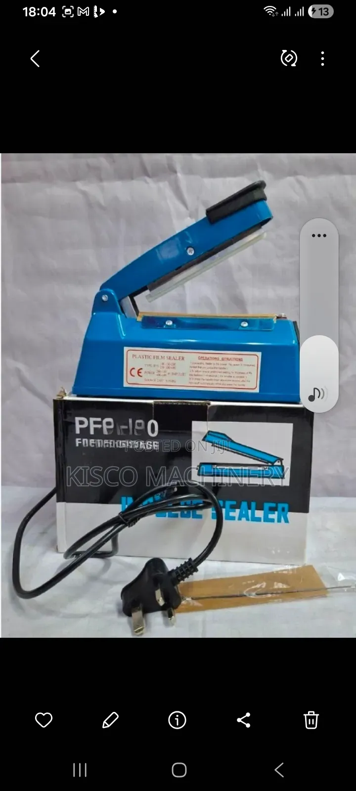100mm Plastic Impulse Sealer/Plastic Sealer