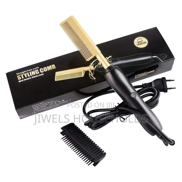 Gold Ceramic Professional Hot Press Comb.