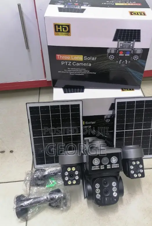Ultra Smart Solar 4g CCTV Camera Dual Panel V380