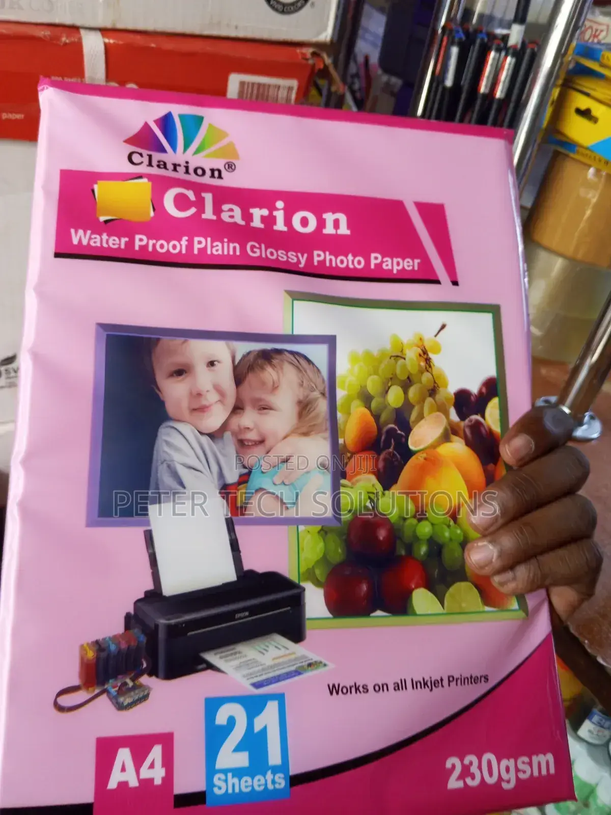 Clarion Water Proof Plain Glossy Photo Paper A4