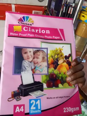 Clarion Water Proof Plain Glossy Photo Paper A4