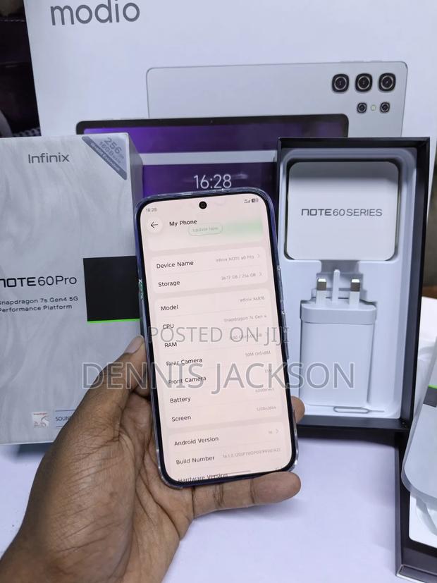 New Infinix Note 60 Pro 256 GB Blue - thumbnail 4