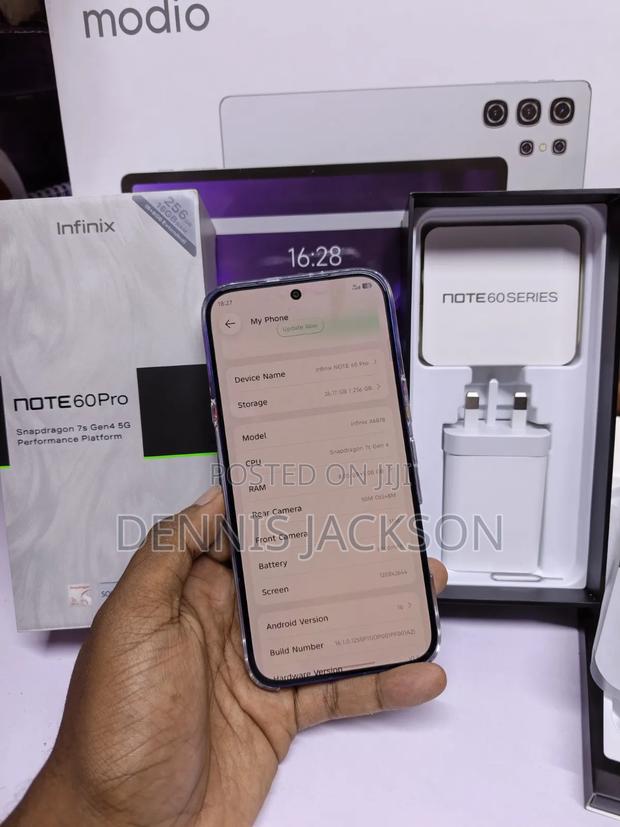 New Infinix Note 60 Pro 256 GB Blue - thumbnail 5