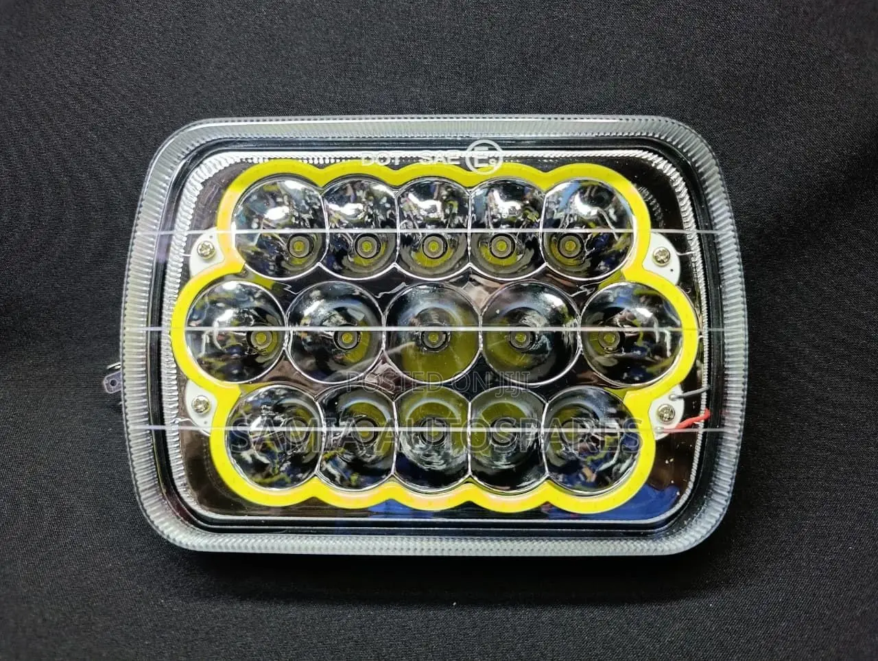 Head Lamp 15 Led Square 7"