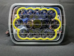 Head Lamp 15 Led Square 7"