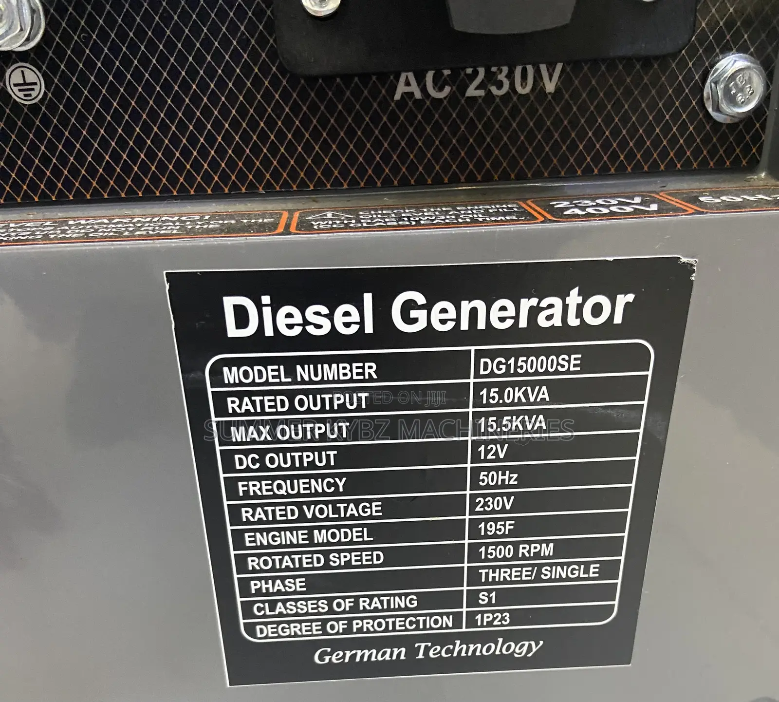 Cigma-Uk 15kva Dual Phase Silent Diesel Generator With Ats