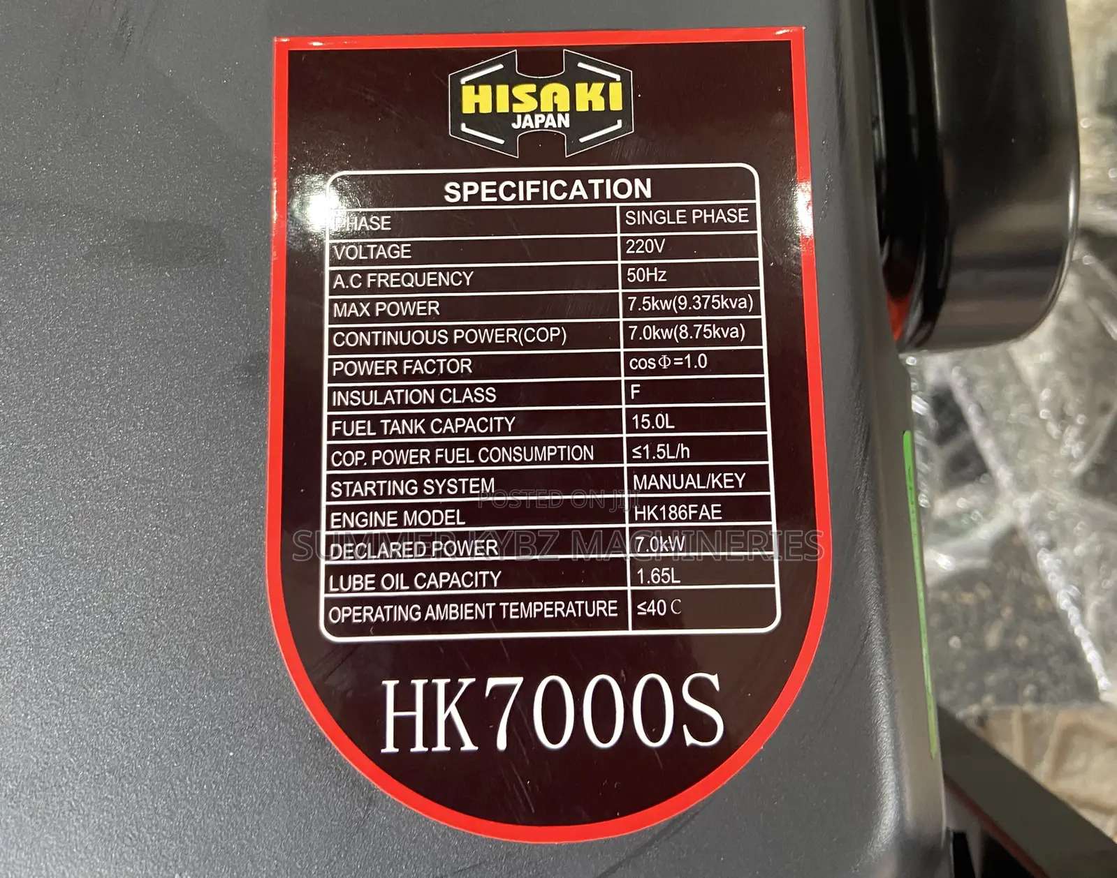Powerful Hisaki Japan 10kva Diesel Generator