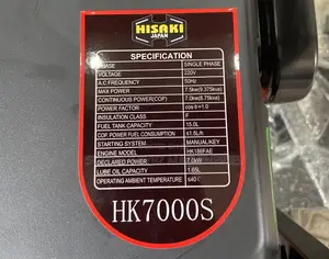 Powerful Hisaki Japan 10kva Diesel Generator