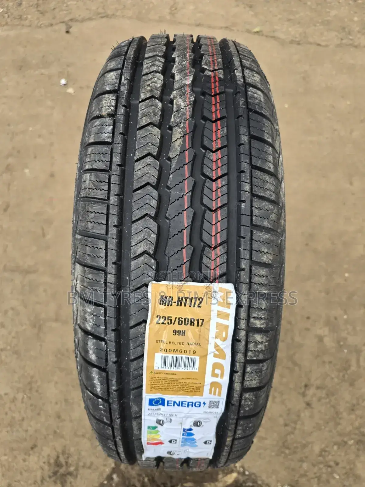 225 /60 R17 Mirage Tyres (Highway Terrein)
