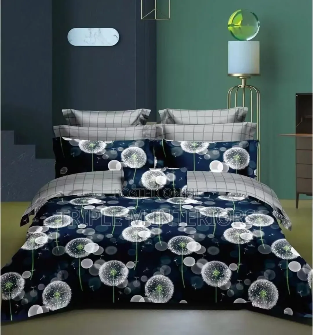 Cotton Flowered 6pcs Duvet Set