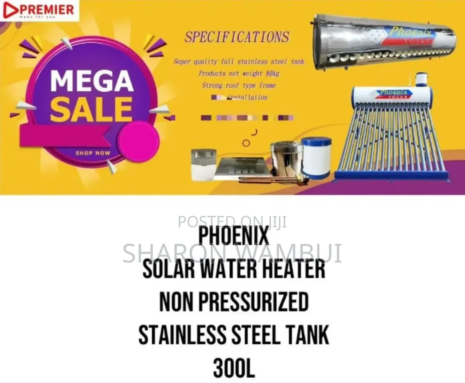 300l Phoenix Solar Water Heater /Phoenix Solar Water Heater 300l