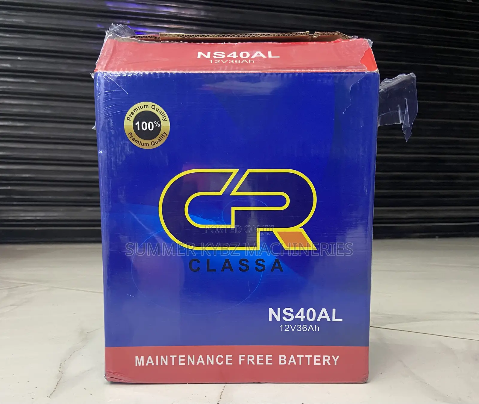 New Cr Class a 12v, 36ah, Maintenance Free Car Battery