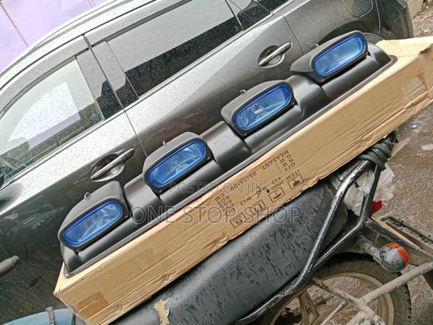 4x4 Roof Light Bar Lightweight Abs Material With 4 Oval Blue Len Lamp - main view