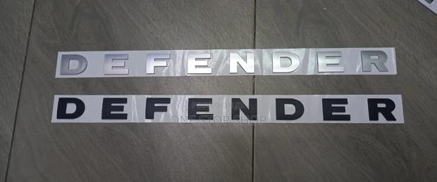 3d Abs Defender Letter Emblem Decal for Front Hood