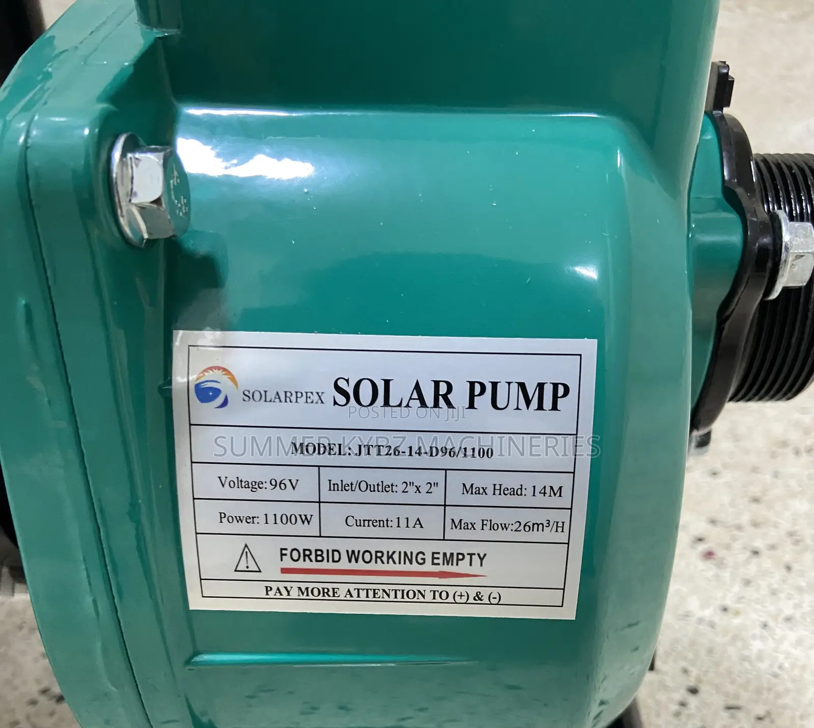 Solarpex 3’Brushless Solar Surface Pump 1500w