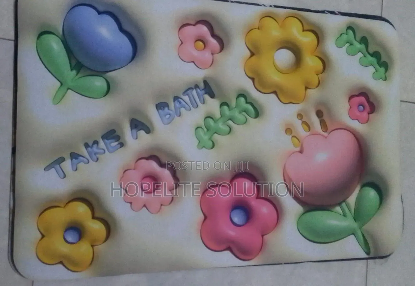 40x60 Anti Slip Rubber Base Shower Bath Bathroom Mat or Door Mat