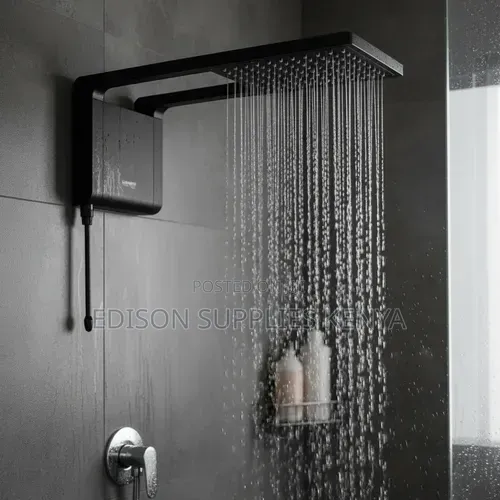 Lorenzetti Acqua Storm Ultra Instant Shower Water Heater Black /Chrome