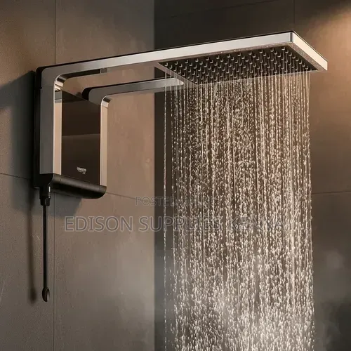 Lorenzetti Acqua Storm Ultra Instant Shower Water Heater Black /Chrome