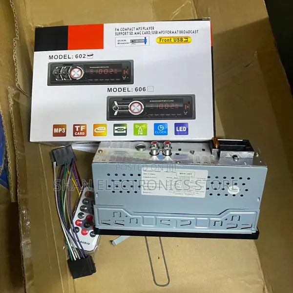 606 1 Din Car Stereo Audio Player With Fm Radio and Multi-Input Suppor