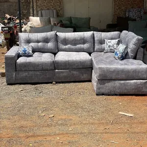 L Shape Sofa (Corner Seat) Available in Grey,Black, and Cream