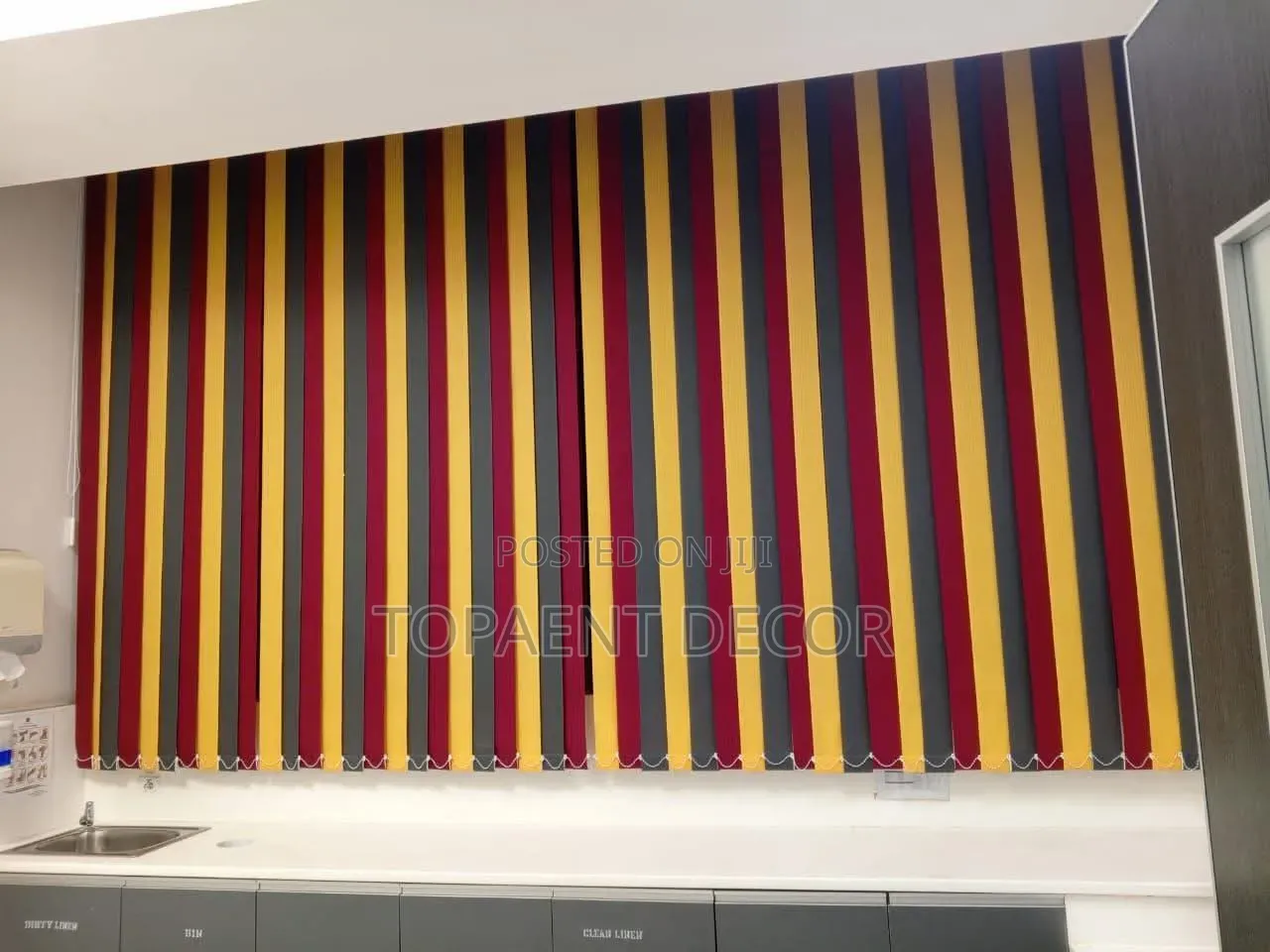 Premium Elegance With Colour Blend Vertical Office Window Blinds