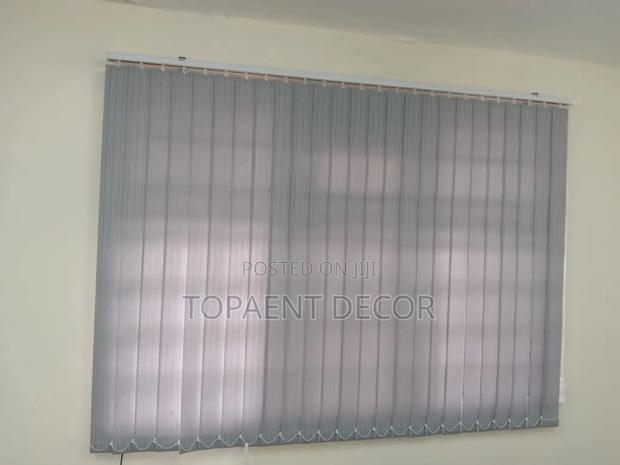 Light Grey Quality Window Upgrade Vertical Office Blinds