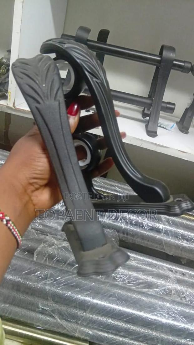 Black Double, Smooth Finish, Powder Coated Cobra Brackets