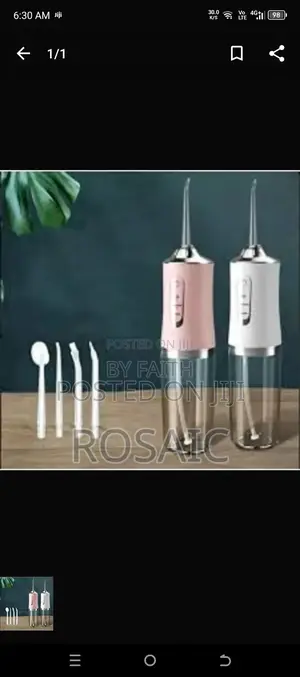 Rechargeable Portable Oral Irrigator With 4 Nozzle