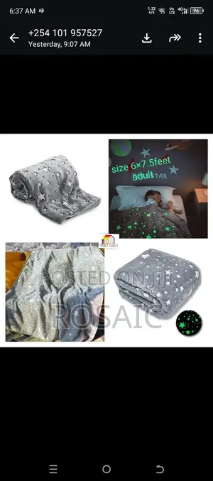 Magic Glow in the Dark Fleece Blanket Now Available in 3 Colours
