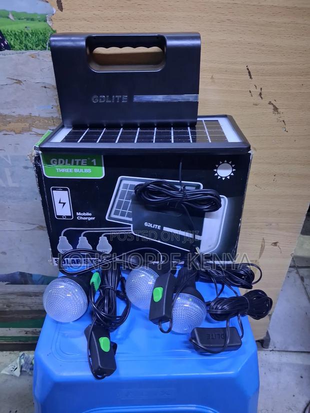 Gd-Lite1 Solar Lighting System With 3 Bulb
