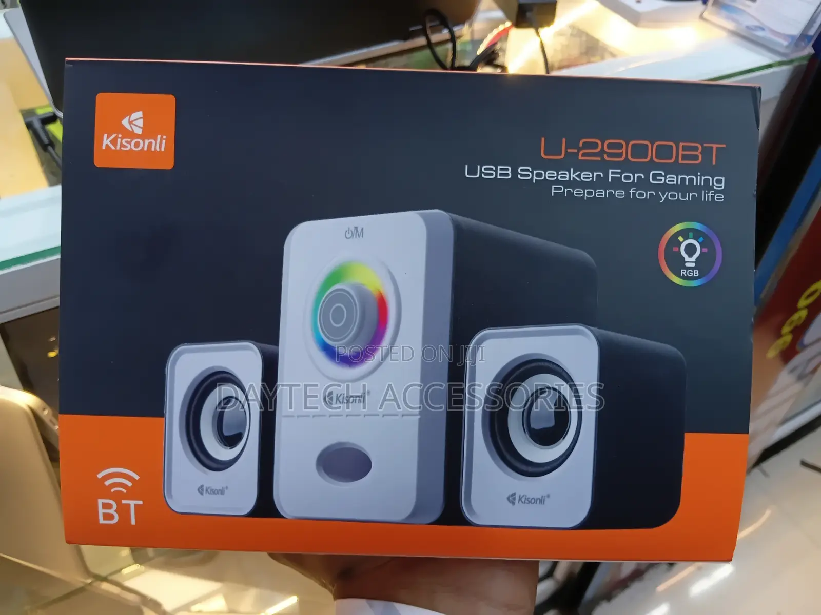 Kisonli U-2900bt 2.1 Multimedia Speaker RGB and Bluetooth Connectivity