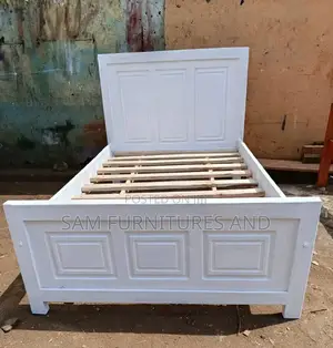 White 4 by 6 Bed