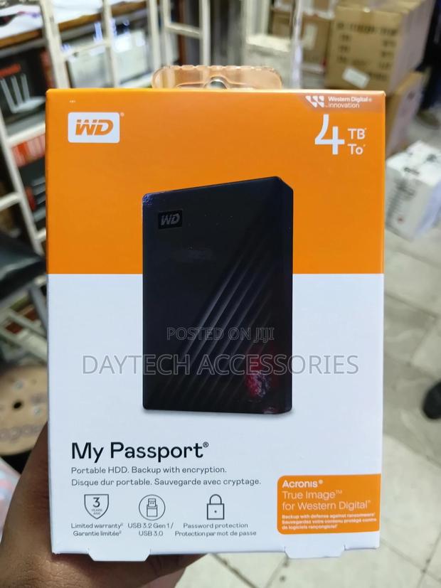 Wd My Passport 4tb Portable External Hard Drive - thumbnail 3