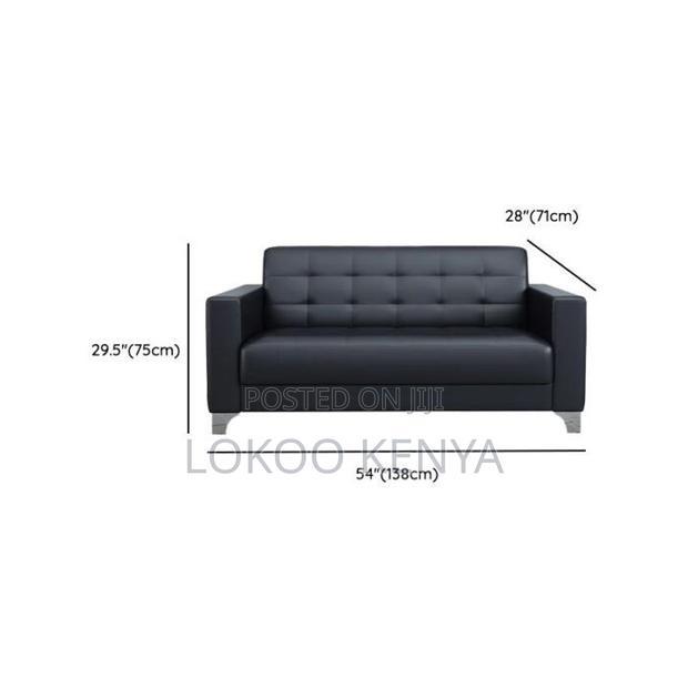 Sofas; Durable Leather Executive 3 Seater Office Waiting Sofa - thumbnail 5
