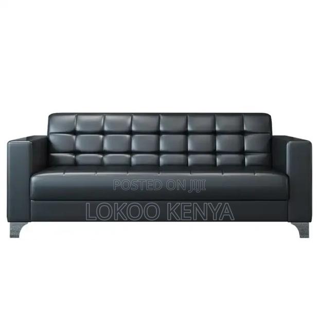 Sofas; Durable Leather Executive 3 Seater Office Waiting Sofa - thumbnail 8