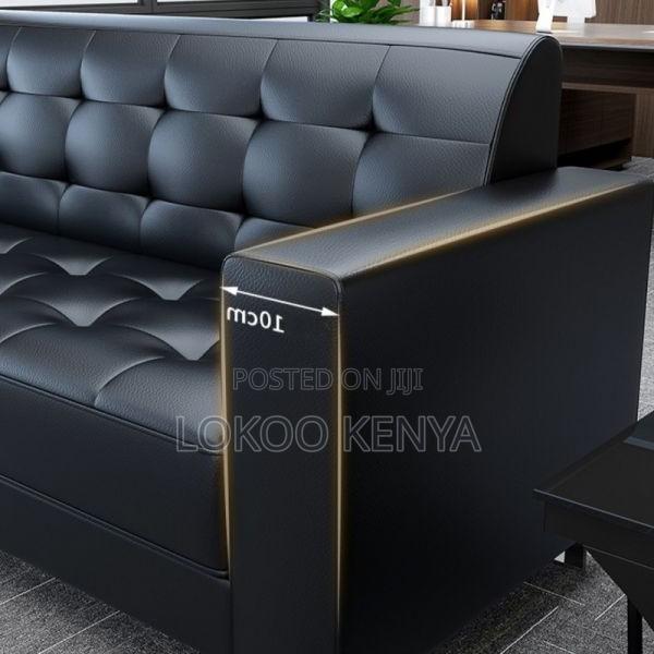 Sofas; Durable Leather Executive 3 Seater Office Waiting Sofa - thumbnail 11