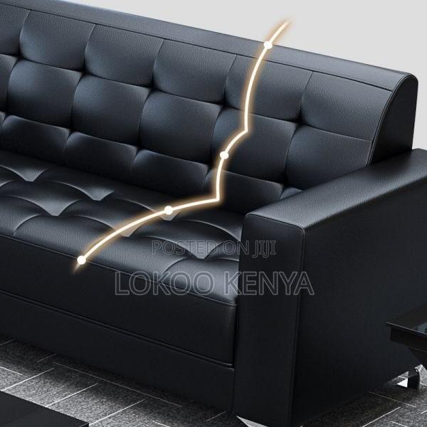 Sofas; Durable Leather Executive 3 Seater Office Waiting Sofa - thumbnail 12