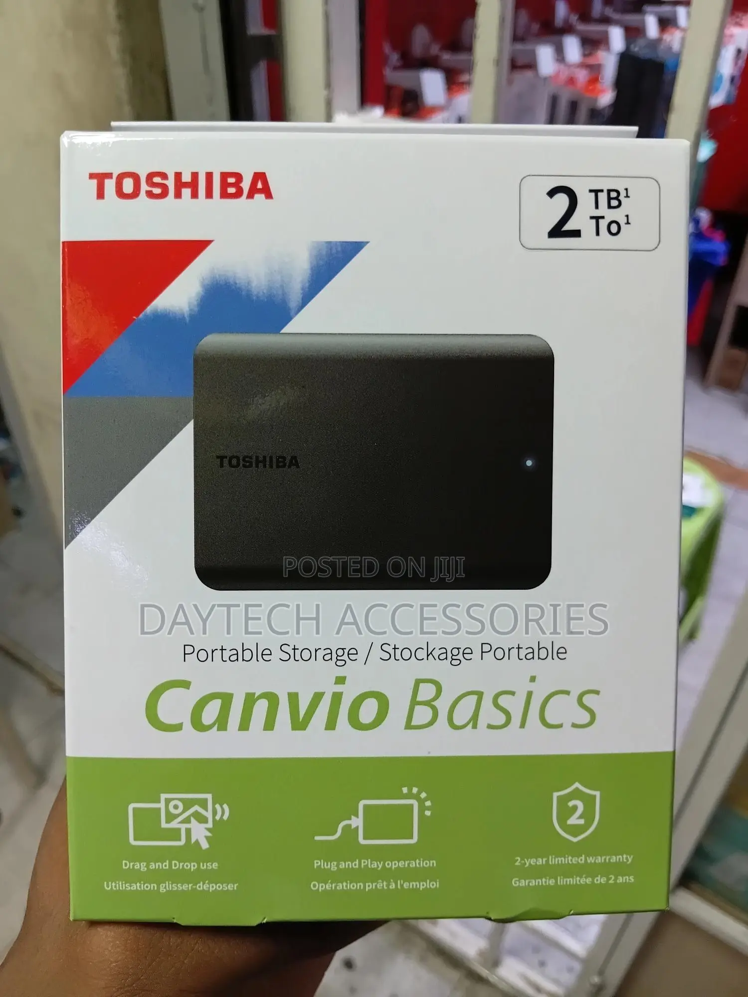 Toshiba Canvio Basics 2tb Usb 3.2 External Hard Drive - Black