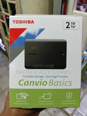 Toshiba Canvio Basics 2tb 2.5′′ External Hard Drive Usb 3.2 Black.