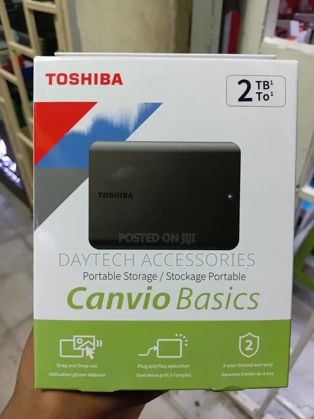 Toshiba Canvio Basics 2tb 2.5′′ External Hard Drive Usb 3.2 Black