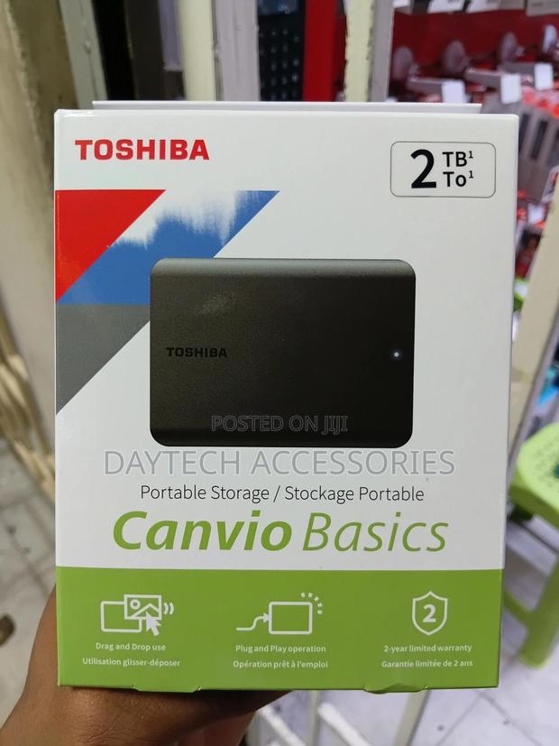 Toshiba Canvio Basics 2tb 2.5′′ External Hard Drive Usb 3.2 Black. - thumbnail 3