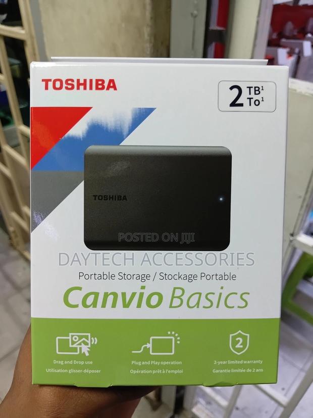 Toshiba Canvio Basics 2tb 2.5′′ External Hard Drive Usb 3.2 Black. - thumbnail 2