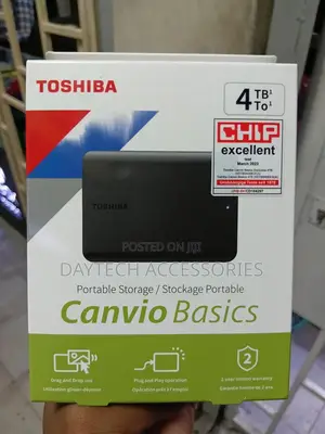 Toshiba Canvio Basics 4tb Portable External Hard Drive Usb 3.0 - Black