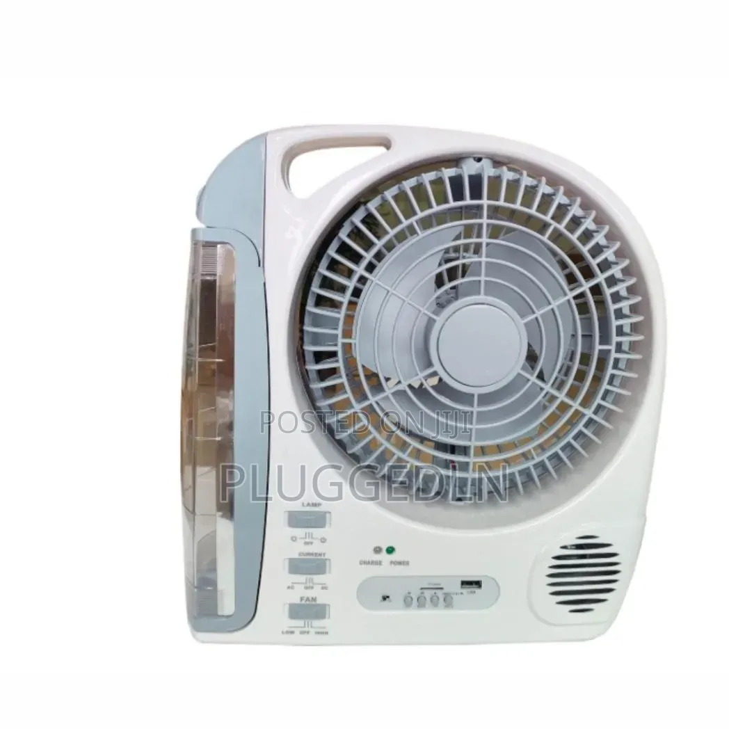 Rechargeable 6 in 1 Fan With Led Lamps