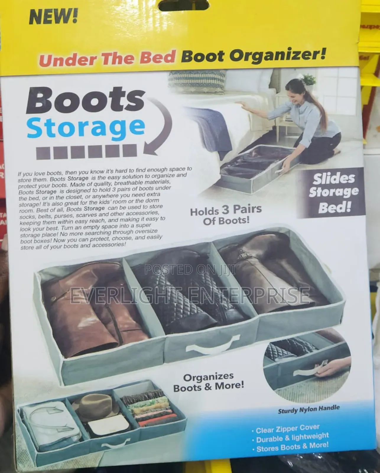 Under the Bed Boots Storage